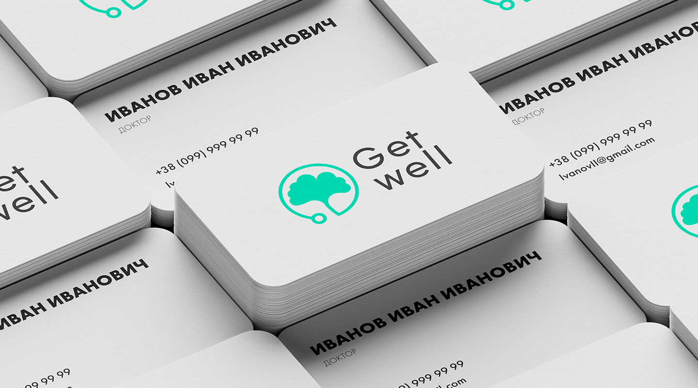 Создание логотипа для медицинского центра Get Well