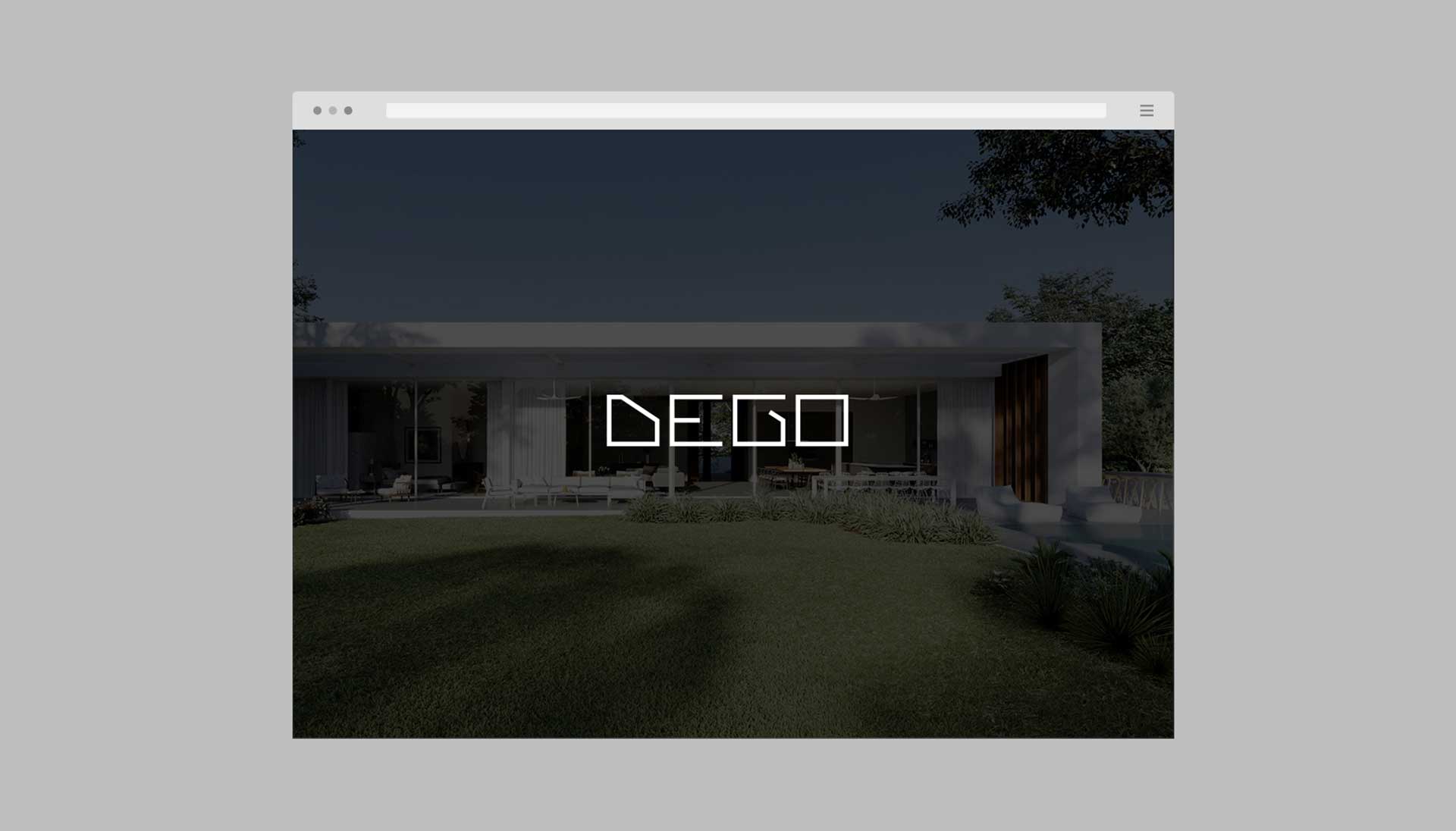 Разработка логотипа для DEGO Design&architectural visualization 