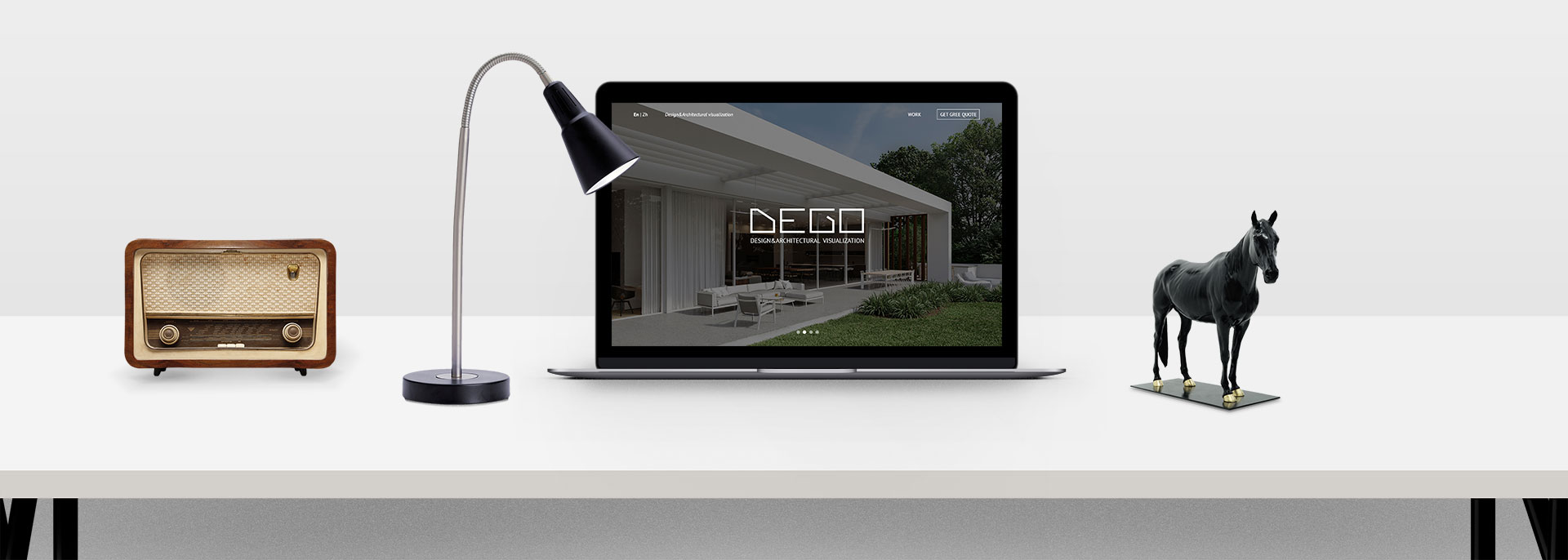 Разработка  корпоративного сайта для студии 3d визуализации DEGO