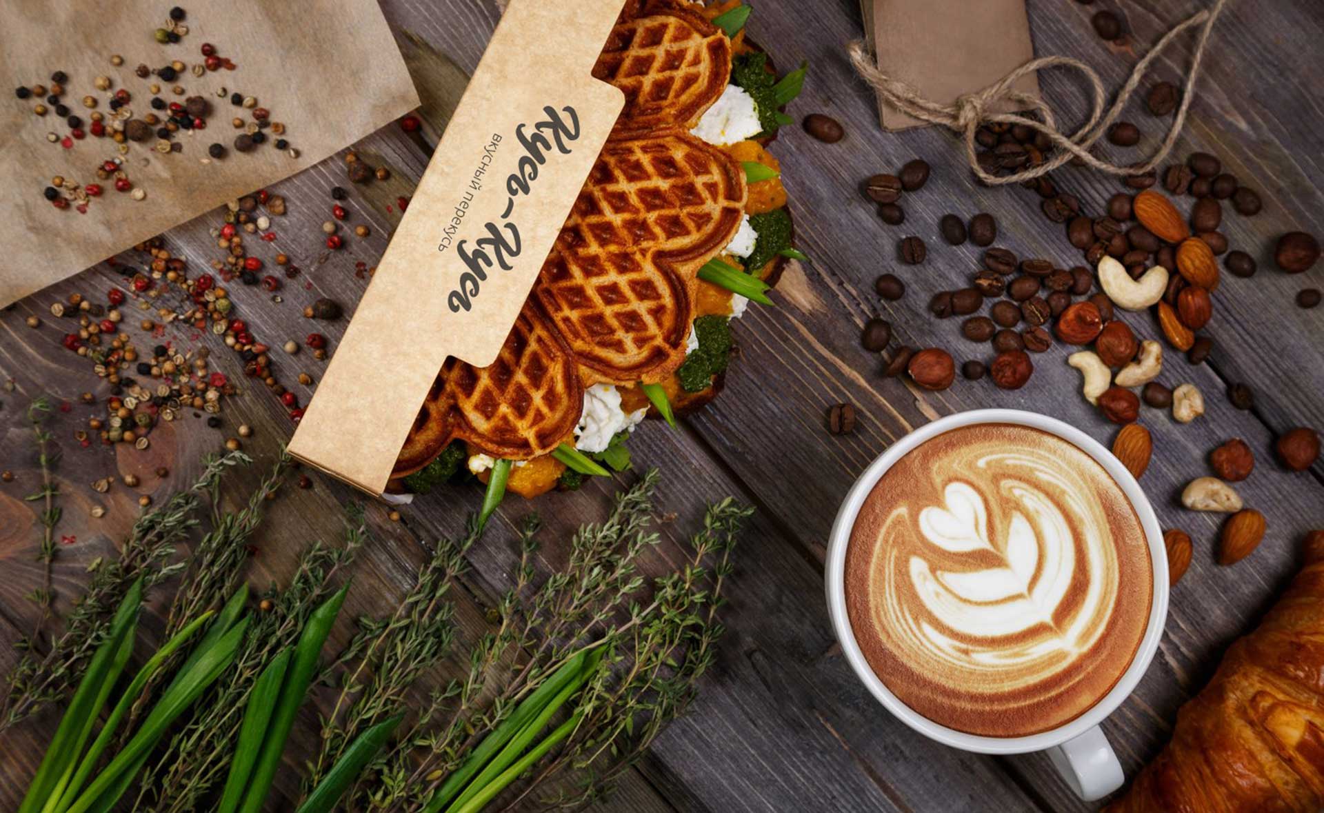Создание логотипа для кафе здорового питания Кусь-Кусь