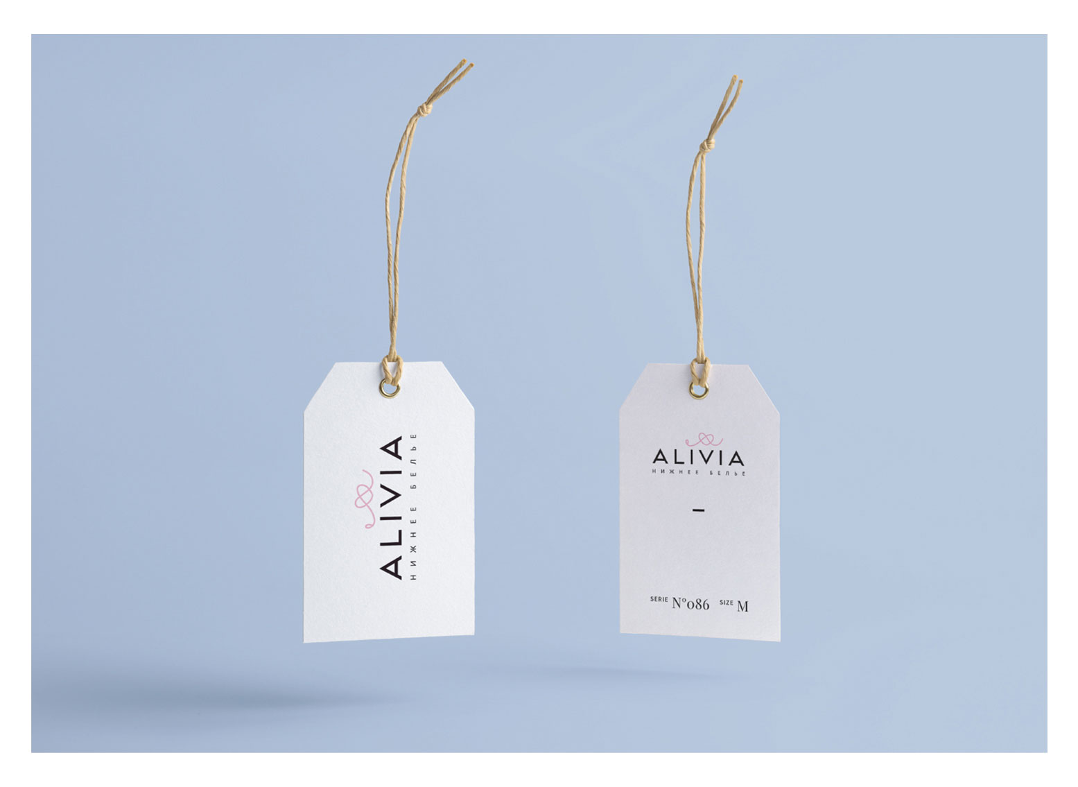 Разработка логотипа для магазина женского нижнего белья Alivia