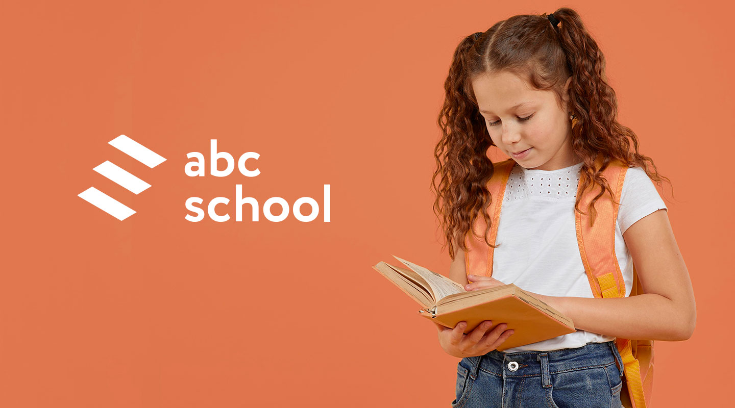 Разработка логотипа для школы иностранных языков ABC school
