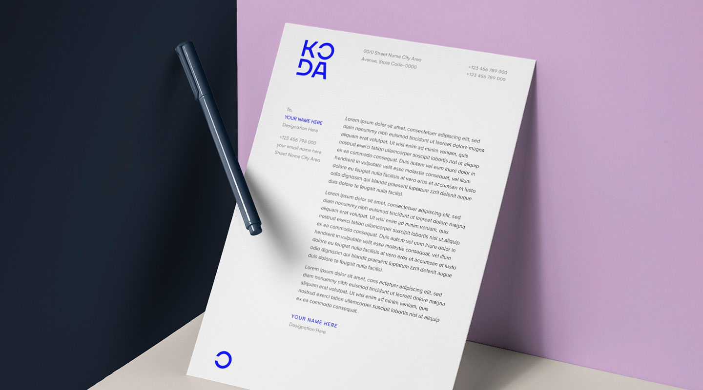 Разработка логотипа для студии графического и веб-дизайна Koda